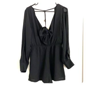 Paper Heart Black Romper. Size 10